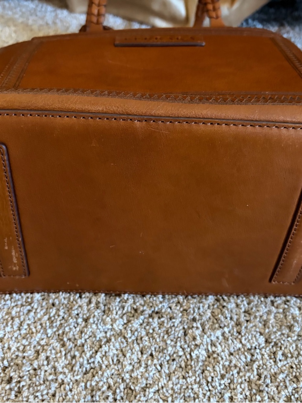 Brighton Riva Russet Leather Tote with Heart Charm - Picture 8 of 13